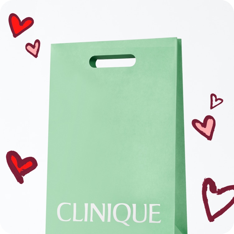 Light green clinique gift wrap bag 