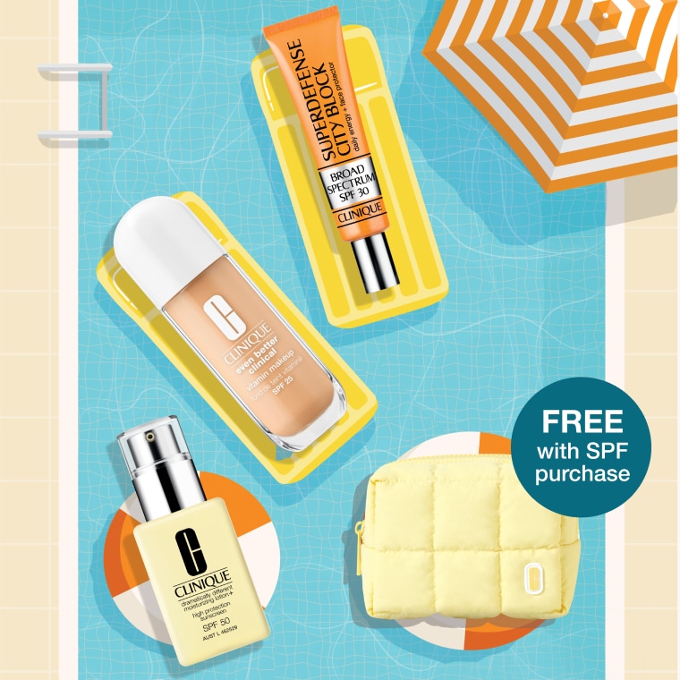 Summer in Clinique - Free Pouch with SPF purchase