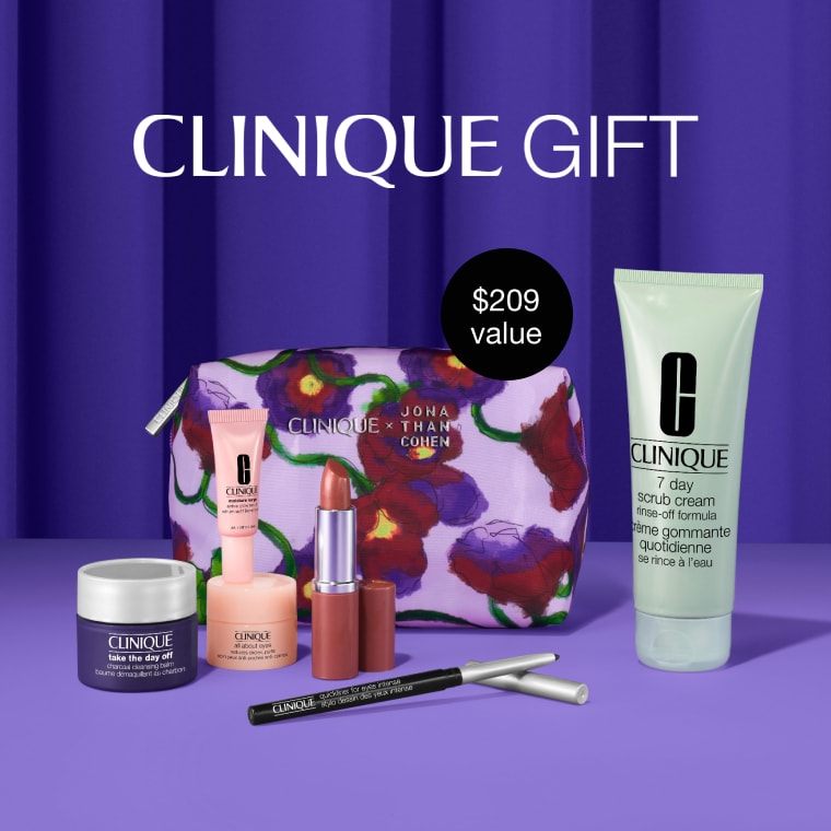 Free 7-piece gift including limited-edition bag, when you spend $75 or more