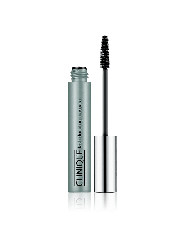 Lash Doubling Mascara, Magnifies lashes to twice their size. Thickens them to maximum volume. In minimum time. Ophthalmologist tested.