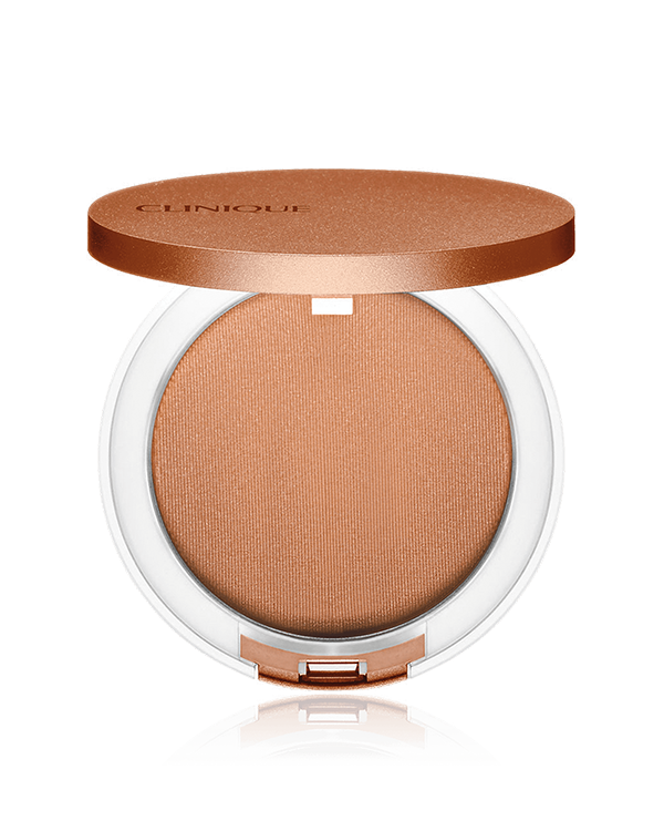 True Bronze Pressed Powder Bronzer, Lightweight bronzing powder gives skin a natural, sun-kissed radiance. Perfect for on-the-go glow.