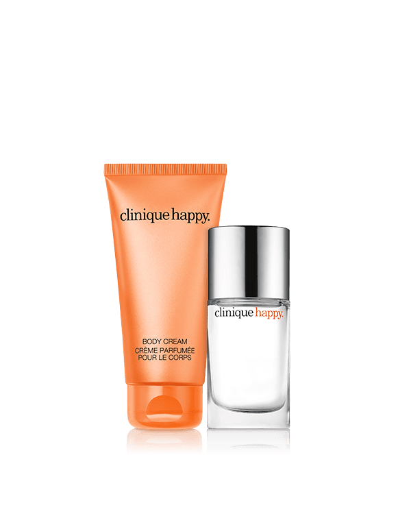 Happy Couple, Bright fragrance duo doubles the happiness with perfume spray + body cream. $142 value.