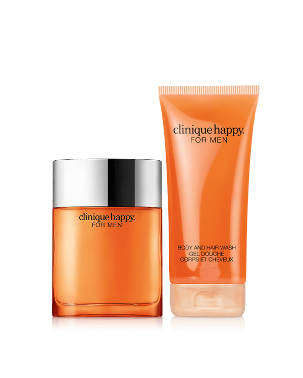 Happy For Him, A fresh fragrance and grooming duo for men. $207 value.