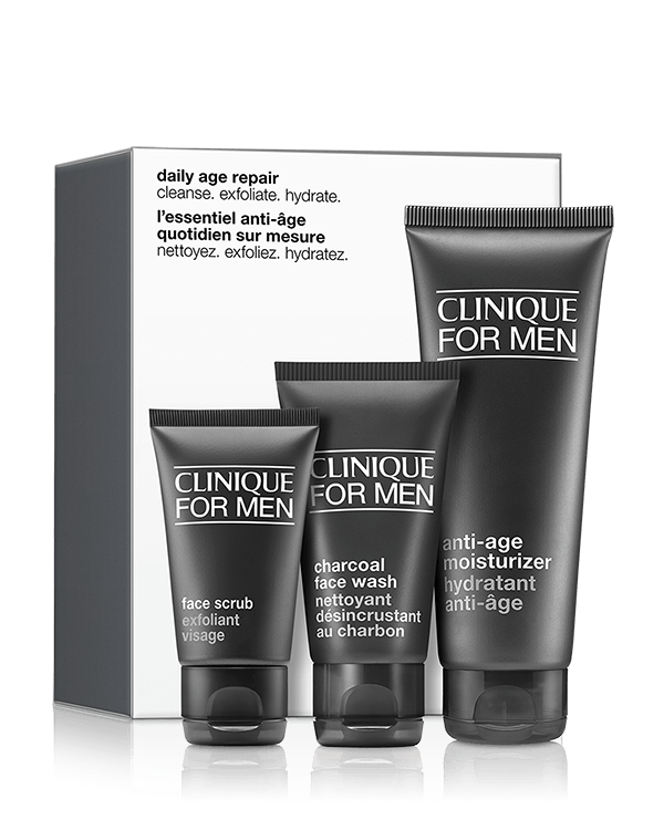 Clinique For Men Set: Daily Age Repair, &lt;P&gt;The essential trio for daily age protection. A $98 value.&lt;/P&gt;