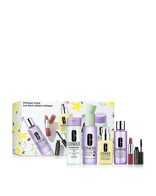 Clinique Icons Set, A collection of fan favorites for a fresh-faced look. $349 value.