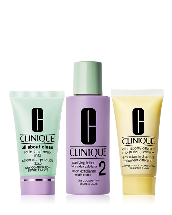 Skin School Supplies: Cleanser Refresher Course (Type 2), 3 steps to clean, healthy looking skin. A $37 value.