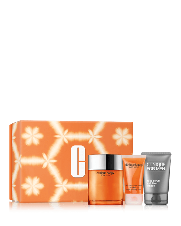 Happy For Him, A fresh fragrance and grooming set for men. $223 value.
