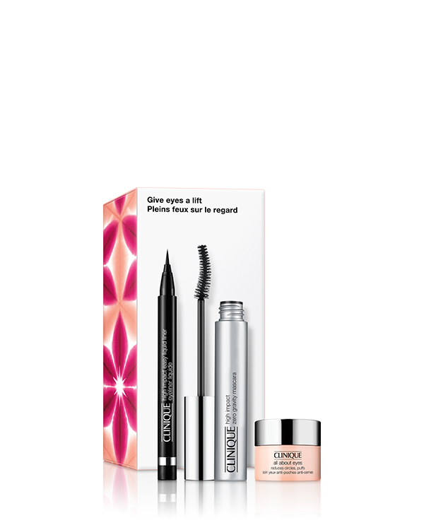 Give Eyes a Lift, An eye-defining trio with a lifting mascara. $122 value.