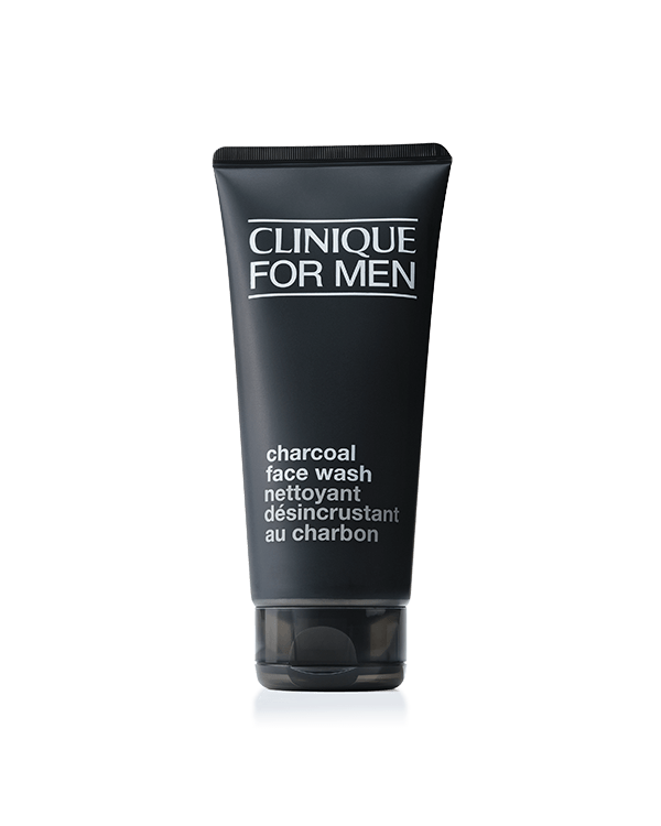Clinique For Men Charcoal Cleanser, Detoxifying gel wash delivers a deep-pore clean.
