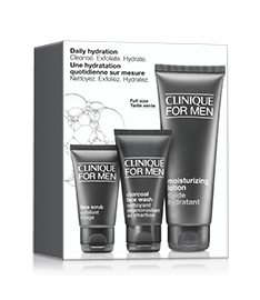 Clinique for Men™ Daily Hydration - Cleanse. Exfoliate. Hydrate.
