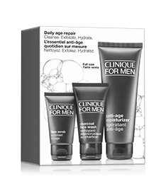 Clinique for Men™ Daily Age Repair - Cleanse. Exfoliate. Hydrate.