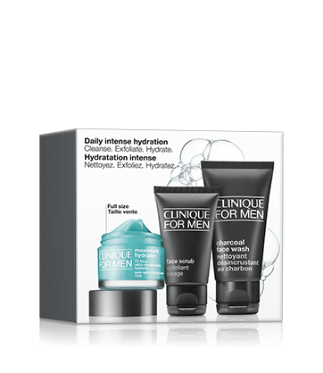 Clinique for Men™ Daily Intense Hydration - Cleanse. Exfoliate. Hydrate.